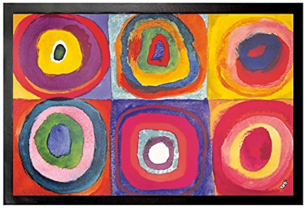Amazon.de: 1art1 Wassily Kandinsky Farbstudie, Quadrate Mit